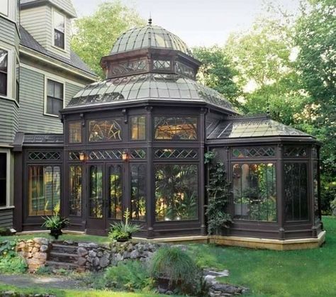 Victorian Conservatory, Victorian Greenhouses, Victorian Greenhouse, Famous Interior Designers, Celebrity Houses, House Designs Exterior, Victorian Homes, My Dream Home, Future House