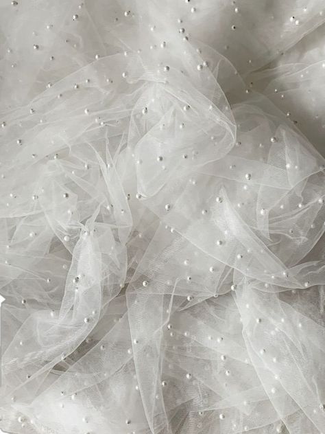 Pearly Aesthetic, Tulle Texture, Aesthetic Luxury, Soft Tulle, Net Fabric, Ivory Pearl, Easy Hairstyles For Long Hair, Light Texture, Tulle Lace