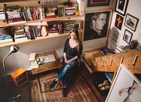 Writing Shed, Emma Cline, Writer's Office, Writing Studio, Writers Desk, Backyard Studio, Room Of One's Own, She Sheds, Writing Space