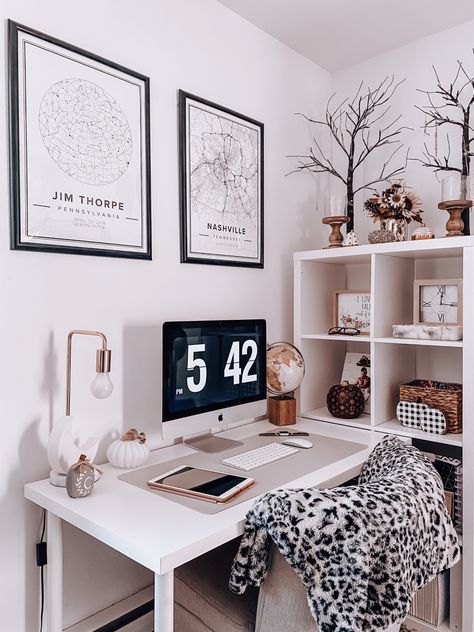 Office Space Decor Ideas, Office Decor Black And White, Office Design Diy, Office Decor Black, Glam Office Decor, Girly Office Decor, Office Design Inspo, Office Space Inspiration, Office Space Decor