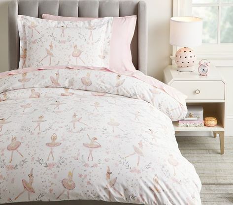 Ballerina Bedroom, Organic Quilt, Kids Duvet Cover, Girl Beds, Big Girl Rooms, Kids Bedding, Pottery Barn Kids, Quilt Cover, Interior Design Services