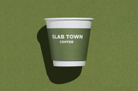 SLAB TOWN COFFEE — Visual Identity on Behance Cafe Branding, Coffee Shop Logo, Coffee Cup Design, Vi Design, Coffee Logo, Cafe Logo, Coffee Shop Design, Brew Coffee, Coffee Packaging