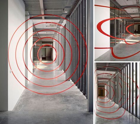 The ‘Secret’ to Anamorphic Illusions – Thomas Quinn – Medium Anamorphic Installation, Geometric Perspective, Optical Illusions Art, Vantage Point, 3d Illusion, Fantasy Paintings, Illusion Art, Environment Design, Wall Graphics