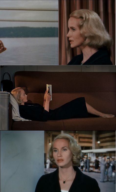 Eva Marie Saint as Eve Kendell in "North by Northwest"  (1959) Hitchcock Blonde Aesthetic, Hitchcock Blonde, Birkin Mom, Eva Marie Saint, Alfred Hitchcock Movies, Blonde Aesthetic, Movie Ticket, North By Northwest, Dramatic Classic