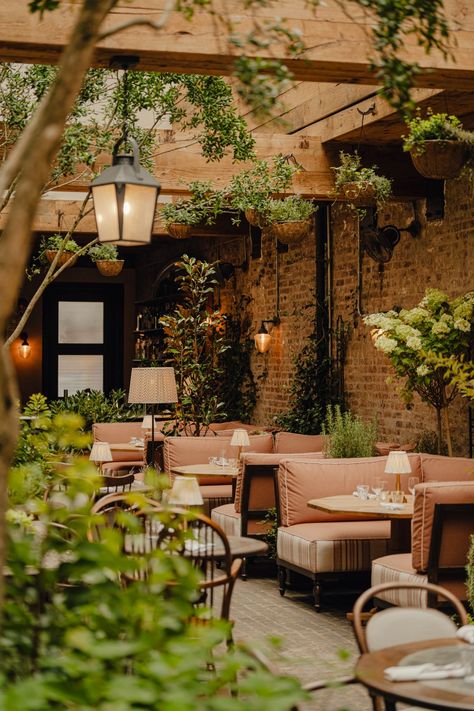 Ludlow House’s New Brasserie Boheme Brings Parisian Charm to NYC Restaurant Courtyard, Book Bedroom, House App, Members Club, Restaurant Patio, House Foundation, Country Dining, Courtyard Design, Restaurant Concept