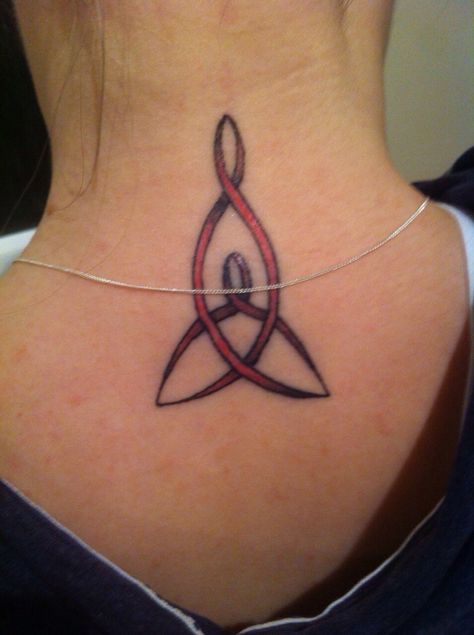 For my girls, a mother and daughter neck tattoo Celtic Tattoo Symbols, Mother Son Tattoos, Tattoo Symbols, Celtic Symbol, Celtic Tattoo, Tattoo For Son, Symbol Tattoos, Celtic Symbols, Mother Son