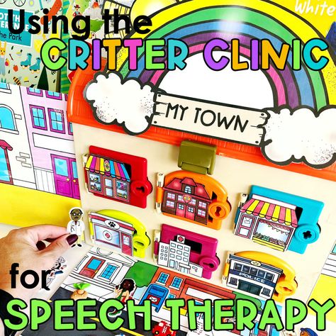 Critter Clinic Speech Therapy, Speech Therapy Ideas, Summer Learning Activities, Therapy Fun, Toddler Speech, Speech Games, Preschool Speech Therapy, Material Ideas, School Speech Therapy