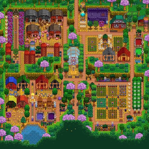 Stardew 4 Corners Farm, Stardew Valley 4 Corners Layout, Stardew Valley Farm Layout Four Corners, Four Corners Farm Stardew Valley, Stardew Valley Farm Layout 4 Corners, Stardew Valley Four Corners Layout, Stardew Valley Farm Layout, Stardew Valley Farm, Stardew Valley Layout