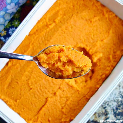 "Easy Carrot & Ginger Souffle {Grain-Free & Vegan}" is lockedEasy Carrot & Ginger Souffle {Grain-Free & Vegan} | power hungry Potato Souffle Recipes, Sweet Potato Souffle Recipes, Carrot Souffle, Potato Souffle, Souffle Recipe, Food Processor Uses, Boiling Sweet Potatoes, Juice Coconut, Sweet Potato Souffle