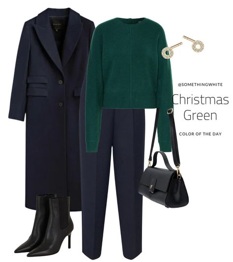 Green And Navy Blue Outfit, Emerald Green Wardrobe, Navy Coat Outfit, Ankle Workout, What To Wear For Winter, Winter In Canada, Green Wardrobe, Green Sweater Outfit, Fall Coat Outfit