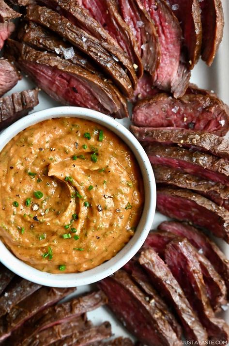 Cowboy Butter - Just a Taste Cowboy Butter Allrecipes, Cowboy Butter Recipe, Steak Butter Recipe, Cowboy Butter, Crusty Bread Recipe, Zucchini Oatmeal, Savory Dips, Compound Butters, Compound Butter Recipe