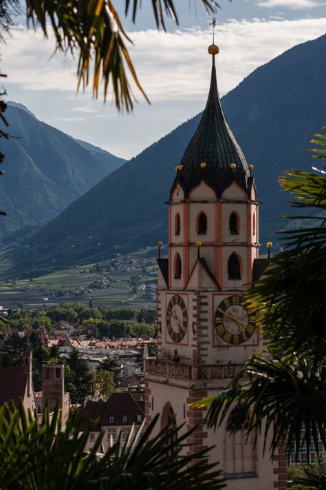 Meran - Italy (by Erwin Burgstaller) IFTTT Tumblr Italy Church, World Traveller, My Travel, Next Stop, Amazing Places, Ferry Building San Francisco, Big Ben, Travel Blog, The Good Place