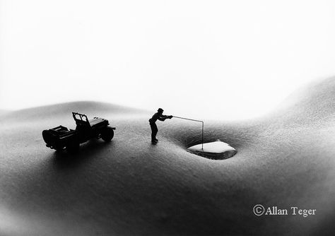 Bodyscape: Fishing Trip by Allan Teger Body Landscape Photography, Fishing Photo Shoot, Body Landscape, Tilt Shift Photography, Landscapes Photography, Miniature Photography, Tilt Shift, Photography Posing Guide, Conceptual Photography