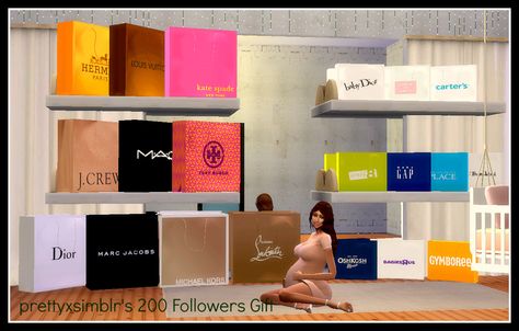 Prettyxsimblr’s 200+ Follower’s Gift!!! “Mommy & Me” Shopping Spree <3 Yayyyyyyyy! My first attempt at CC for the Sims 4 & I... Sims 4 Louis Vuitton Cc, Sims 4 Louis Vuitton, Kiko Vanity, Sims Bedroom, Bedroom Clutter, Ts4 Mods, Sims 4 Family, Sims Clothes, The Sims 4 Pc