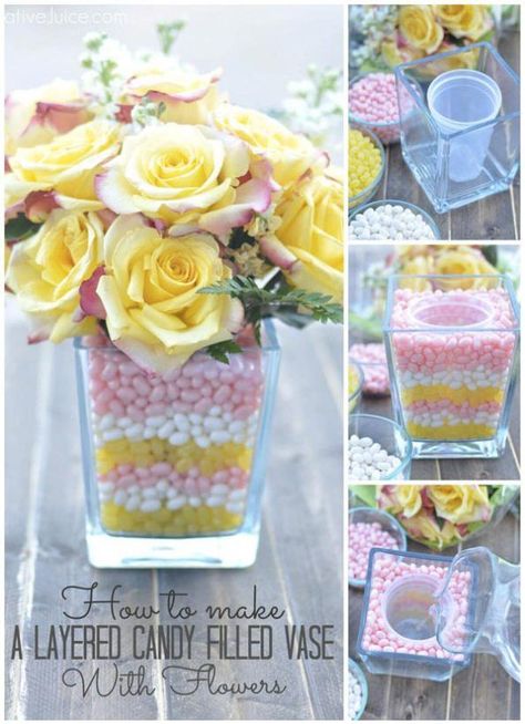 9 Easter Decorations DIY – try to do these Easter Crafts and Centerpieces in 2018! Easter ideas for a beautiful table - make these crafts with your kids! Dollar store DIY projects, Easter egg wreath, rustic, vintage and elegant - all kinds of decorations for the home. ขวดโหล Mason Jar, Easter Centerpieces Diy, Diy Osterschmuck, Filled Vases, Spring Centerpiece, בר מצווה, Easter Centerpieces, Easter Crafts Diy, Easter Dinner