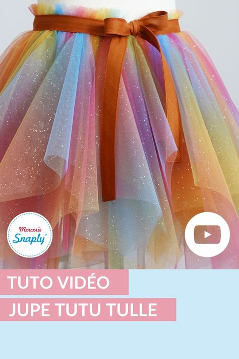 Tutu En Tulle, Costumes Couture, Diy Tutu, Couture Sewing, Diy Couture, Dance Dress, Diy Videos, Dance Dresses, Diy For Kids