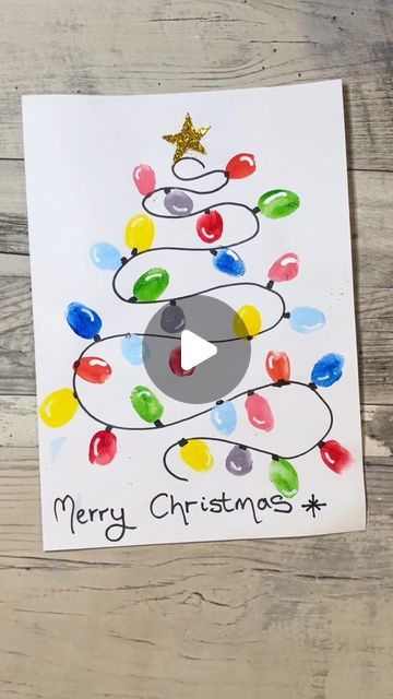 Home is where the art is on Instagram: "🎄Finger paint Christmas Tree 🎄 

How sweet is this?! A Christmas tree made out of fairy lights…. made out of finger prints! This would make a beautiful and thoughtful Christmas card. How about different family members all adding their finger prints? Or a class of students making one tree? All you will need is some white card/ paper, a marker pen, some paint. A white paint pen is handy too for the highlights but you could also do this with white paint and a small brush! I made my (very wonky) star by cutting out some paper and covering in gold glitter! ⭐️

#craftideas #crafts #preschoolactivities #funcrafts #easycrafts #craft #preschoolathome #crafting #kidscrafts #funcraftskids #sharpie #christmas #christmascrafts #craftsforkids" Christmas Finger Print Art Kids, Hand Paint Christmas Crafts, Finger Painting Christmas Tree, Finger Paint Christmas Tree, Finger Paint Christmas Crafts, Nativity Fingerprint Art, Kids Christmas Fingerprint Art, Finger Print Christmas Light, Finger Painting Christmas Cards