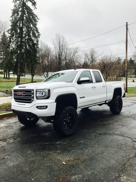 My 2017 gmc sierra sle elevation Jeep Wrangler Pickup Truck, Gmc Sierra Sle, Gmc Suv, Gmc Trucks Sierra, Trucks Lifted Diesel, Future Trucks, Truck Yeah, Jacked Up Trucks, Gm Trucks