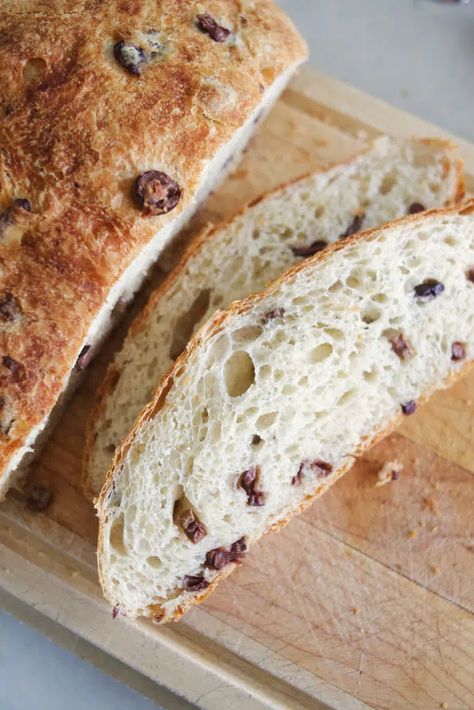 The Best Olive Bread Recipe - Kalie Stephan Kalamata Olive Bread, Olive Bread Recipe, Olive Bread, Baking Stone, Kalamata Olives, Recipes Homemade, Bread Recipes Homemade, Instant Yeast, Garlic Butter