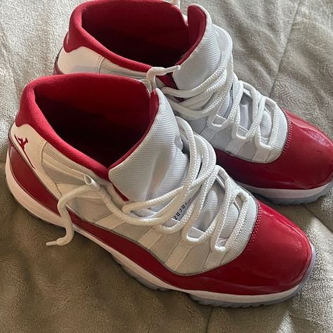 COPY - Jordan Retro 11 Cherry Red Red Can, Jordan Retro 11, Authentic Jordans, Retro 11, Red Shop, Jordan Retro, Cherry Red, Jordan, Cherry