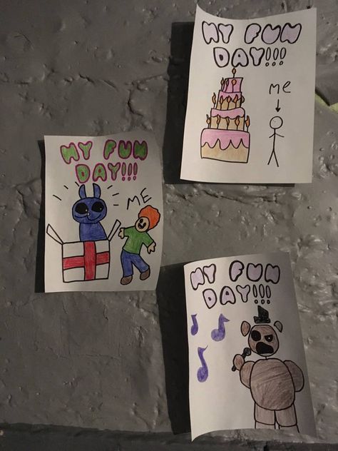 from the office wall in fnaf 1 Fnaf Rooms In Game, Paper Plate Pals Fnaf, Diy Fnaf Room Decorations, Fnaf 3 Office, Fnaf Crafts Paper, Fazer Blast Fnaf, Fnaf 2 Office, Fnaf Kids Drawings Poster, Fnaf Bedroom Decor Ideas