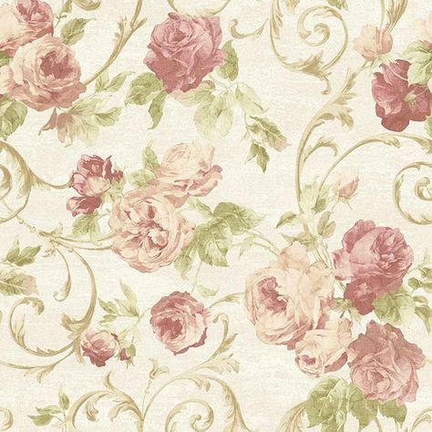 Flower Pattern Wallpaper, Eclectic Inspiration, Wallpaper Crafts, Vintage Floral Backgrounds, Rose Flower Pattern, Vintage Floral Wallpapers, Wallpaper Floral, Victorian Flowers, Metallic Wallpaper