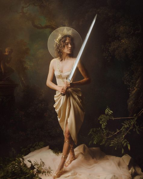 Photographer Combines Fantasy and Boudoir for Cinematic Results | PetaPixel Princess Shoot, Queen Of Swords, Angelic Aesthetic, Photoshoot London, Mucha Art, Baroque Painting, Instagram Queen, Fashion Art Photography, Human Poses Reference