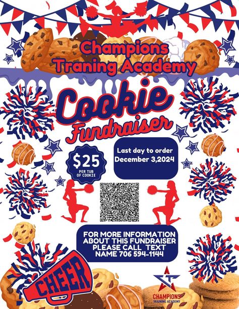 🚨 Family and Friends, We Need Your Support! 🚨 Khamoni is participating in a cookie fundraiser, and the last day to order is just one week away – December 3, 2024! 🗓️ A portion of the proceeds will go towards her competition fees for cheerleading. We don’t usually ask for help with fundraisers, but this is a great opportunity to support her team and their goals. The best part? Online ordering is simple, and the cookies will ship directly to your home—no hassle at all! If you’re a fan of del... Last Day To Order, Training Academy, Online Ordering, We Need You, Ask For Help, The Last Day, One Week, Need You, Cheerleading