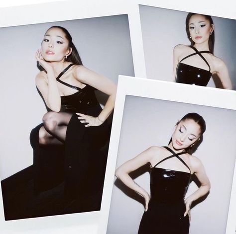 Ariana Grande Polaroid, Ariana Polaroid, Ariana Grande Black And White, Black And White Polaroid, Ariana Grande Black, Tiny Elephant, Music On Spotify, Ariana Grande Wallpaper, Ariana Grande Photoshoot