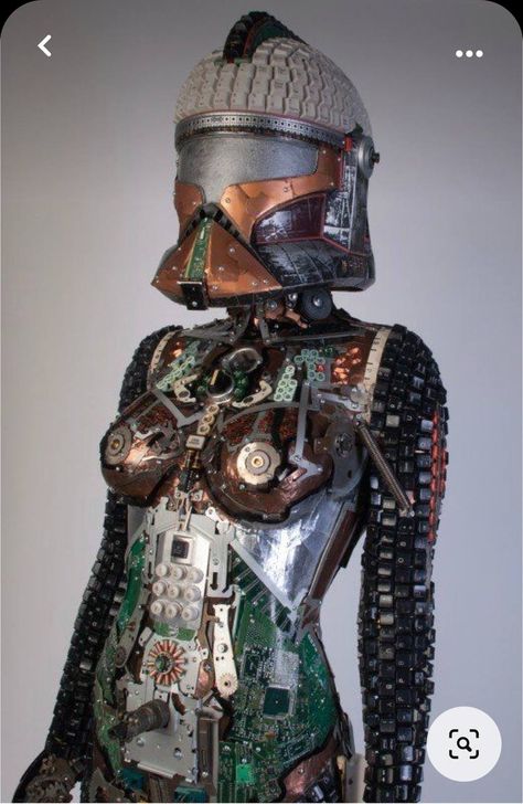 Interesting Sculptures, Electronic Waste Recycling, Recycle Sculpture, Waste Art, E Waste Recycling, Electronic Waste, E Waste, Mannequin Art, Uncanny Valley