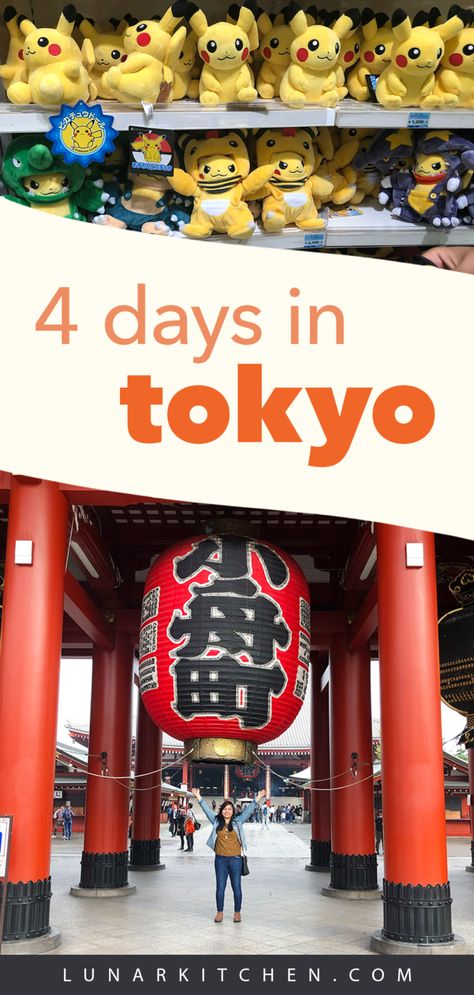 4 Days in Tokyo Itinerary for the First Time Visitor • Lunar Kitchen 5 Day Tokyo Itinerary, Tokyo 4 Day Itinerary, One Day In Tokyo, Japan Travel Itinerary 10 Days, Tokyo 3 Day Itinerary, 4 Days In Tokyo, Tokyo In January, Tokyo Winter, Osaka Itinerary