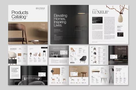 Square Product Catalog Brochure Template, Print Templates ft. product & catalogue - Envato Elements Magazine Cover Template, Product Catalogue, Presentation Layout, Brochure Layout, Furniture Catalog, Portfolio Layout, Home Appliance, Design Square, Catalog Design