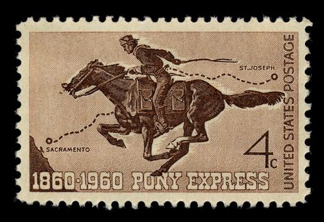 Stamps Vintage, Wild Animals Photos, Pony Express, Vintage Postage Stamps, 3d Shapes, Vintage Postage, 100th Anniversary, Vintage Stamps, Abstract 3d