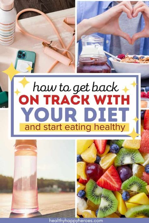 Have you fallen off the healthy eating wagon? It's so frustrating. Here's how to get back on track with diet and healthful eating. Getting Back On Track, Get Back On Track, Empty Nest, Late Night Snacks, Diet Keto, Unhealthy Food, Group Meals, Vegan Foods, Back On Track