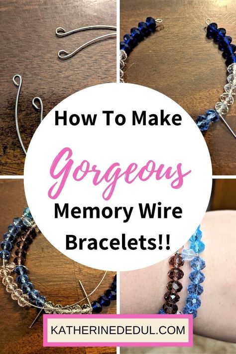 Making Jewelry For Beginners Bracelets, Boho Bracelets Tutorial, Memory Wire Bracelets Tutorial, Memory Wire Bracelets Diy, Wire Bracelets Diy, Wire Bracelet Tutorial, Easy Jewelry Making Ideas, Beading Instructions, Stretch Beaded Bracelets Diy