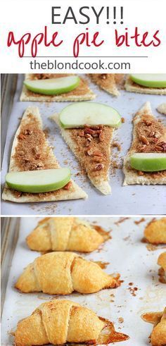 Thanksgiving Brunch, Apple Pie Bites, Potluck Desserts, Easy Apple Pie, Pie Bites, Best Party Food, Apple Dessert Recipes, Apple Pies, Easiest Apples