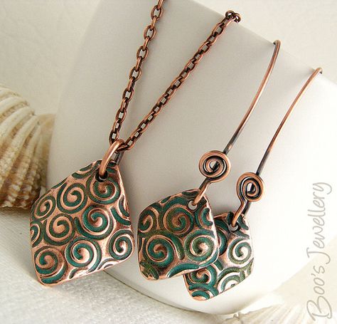 Cold Connections, Copper Clay, Diy Jewelry Pendants, Clay Making, Wire Jewelery, Original Jewelry Design, Copper Jewellery, Metal Embossing, Costumes Diy