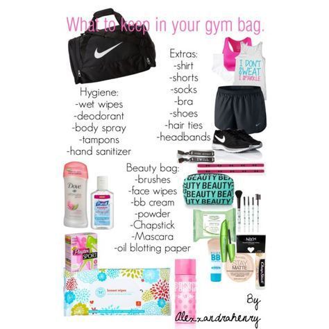 What to keep in your gym bag Schul Survival Kits, School Emergency Kit, Middle School Survival, School Survival Kits, Cheer Bag, Gym Bag Essentials, Basketball Bag, Backpack Essentials, Volleyball Workouts