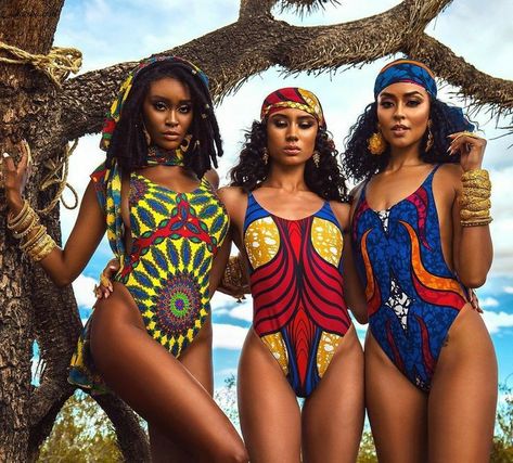 African Swimwear, Swimsuit Ideas, Kitenge Designs, African Traditional Wear, All Body Types, Essence Festival, African Print Dress Ankara, African Inspired Clothing, Traditional Outfit