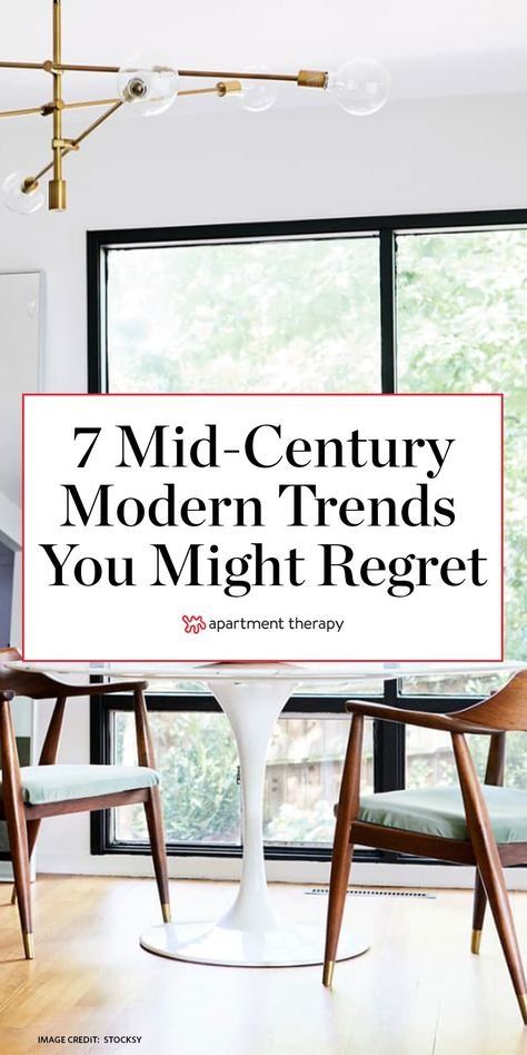 Here are 7 mid-century modern decor trends you might regret, according to designers. #midcenturymodern #mcm #midcenturymoderndecor #decortrends #designtrends Diy Mid Century Modern, Mid Century Dining Room, Mid Century Modern Floor Lamps, Mid Century Modern Dining Room, Mid Century Modern Interior Design, Mid Century Floor Lamps, Mid Century Interior, Mid Century Modern Bedroom, Mid Century Living