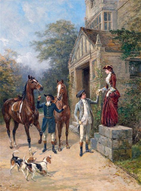 Heywood Hardy: The New Mount (1902) Painted Horses, Equestrian Decor, Equestrian Art, Art Ancien, On Horseback, Equine Art, Vintage Horse, Arte Animal, Horse Painting