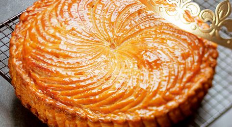 Kings Cake Recipe, Three Kings Cake Recipe, Kings Cake, Galette Des Rois Recipe, Puff Pastry Cake, Butter Block, The Epiphany, Dough Scraper, Almond Cream