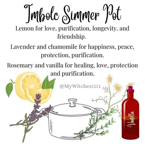 Imbolc Simmer Pot Recipes, Ostara Simmer Pot, Imbolc Simmer Pot, Witchy Simmer Pot Recipes, Imbolc Recipes, Imbolc Ritual, Simmer Pots, Simmer Pot Recipes, Wiccan Sabbats