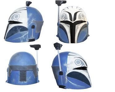 Costuming:BH Mandalor Bo Katan - Databank Helmet Band, Bo Katan, Mandalorian Cosplay, Facial Scars, Owl Logo, Shoulder Armor, Fantasy Armor, Armors, Suede Material