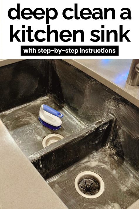 In this guide on how to safely deep clean your composite kitchen sink, you will walk through the simple yet effective steps to achieve a pristine kitchen sink.
Deep cleaning your composite kitchen sink is essential to restore its shine and maintain hygiene.
In this guide, you’ll get a detailed walk through on the steps to achieve a sparkling clean composite kitchen sink. How To Clean Granite Sink, How To Clean Black Kitchen Sink, Cleaning Granite Composite Sink, How To Clean Black Granite Sink, How To Clean Granite Composite Sink, Kitchen Sink Cleaning Hacks, How To Clean Kitchen Sink, Sink Cleaning Hacks, Kitchen Sink Cleaner