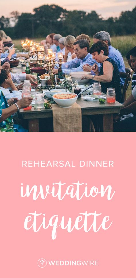 Rehearsal Dinner Etiquette, Etiquette Dinner, Dinner Etiquette, Rehearsal Invitations, Invitation Etiquette, Registry Ideas, Angel Photography, Wedding Rehearsal Dinner Invitations, Dress Rehearsal