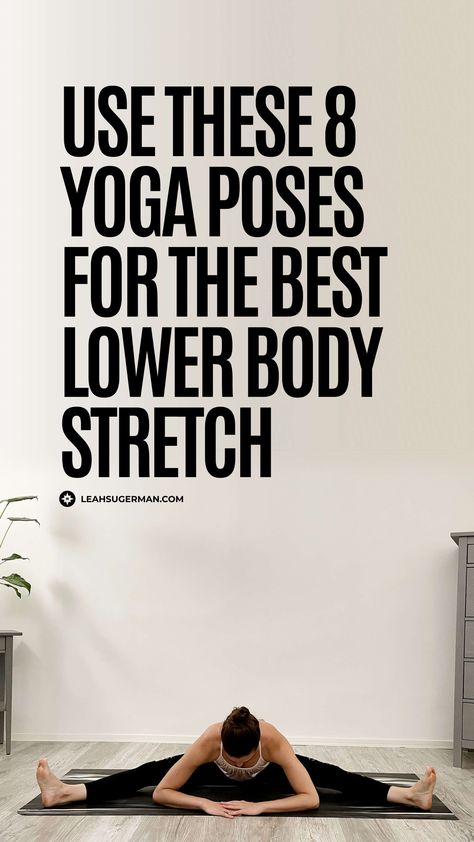 Right after you finish leg day, a long run, or a strong standing yoga series, you probably crave a solid lower body stretch. Use these 8 yoga poses to release the major lower body muscles. Lower Body Yoga, Lower Body Stretches, Relaxation Therapy, Relaxing Yoga Poses, Inner Thigh Muscle, Standing Yoga, Yoga Series, Best Yoga Poses, Lower Body Muscles