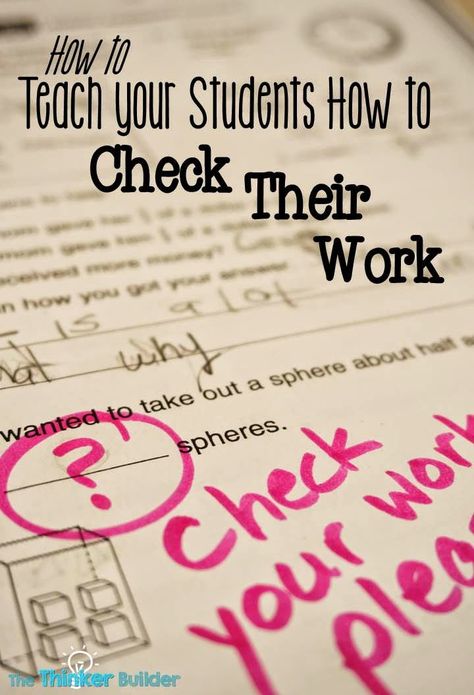 How to Teach Your Students How to CHECK THEIR WORK (with a freebie!) Mathematical Practices, Who's Who, Film Music, Beginning Of School, Teacher Tools, Study Skills, Free Tips, Middle School Math, Teaching Strategies