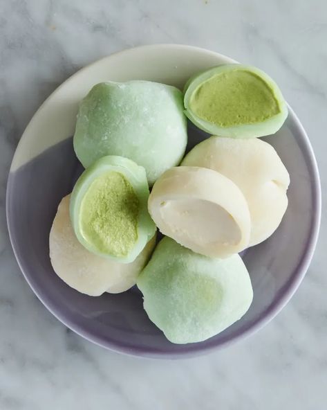 Mochi Ice Cream Recipe (5-Ingredients, Gluten-Free) | The Kitchn Making Mochi, Homemade Mochi, Mochiko Flour, Japanese Rice Cake, Piri Piri Sauce, Matcha Mochi, Mochi Ice, Mochi Recipe, Creamy Ice Cream