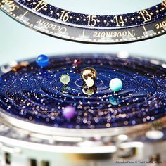 This Astronomical Watch Accurately Shows The Solar System’s Movements On Your Wrist. If anyone just has $245,000 laying around they could give me for this..... Solar System Watch, Astronomical Watch, Van Cleef & Arpels, Van Cleef And Arpels, Visual Diary, The Watch, Van Cleef Arpels, Fantasy Jewelry, Van Cleef